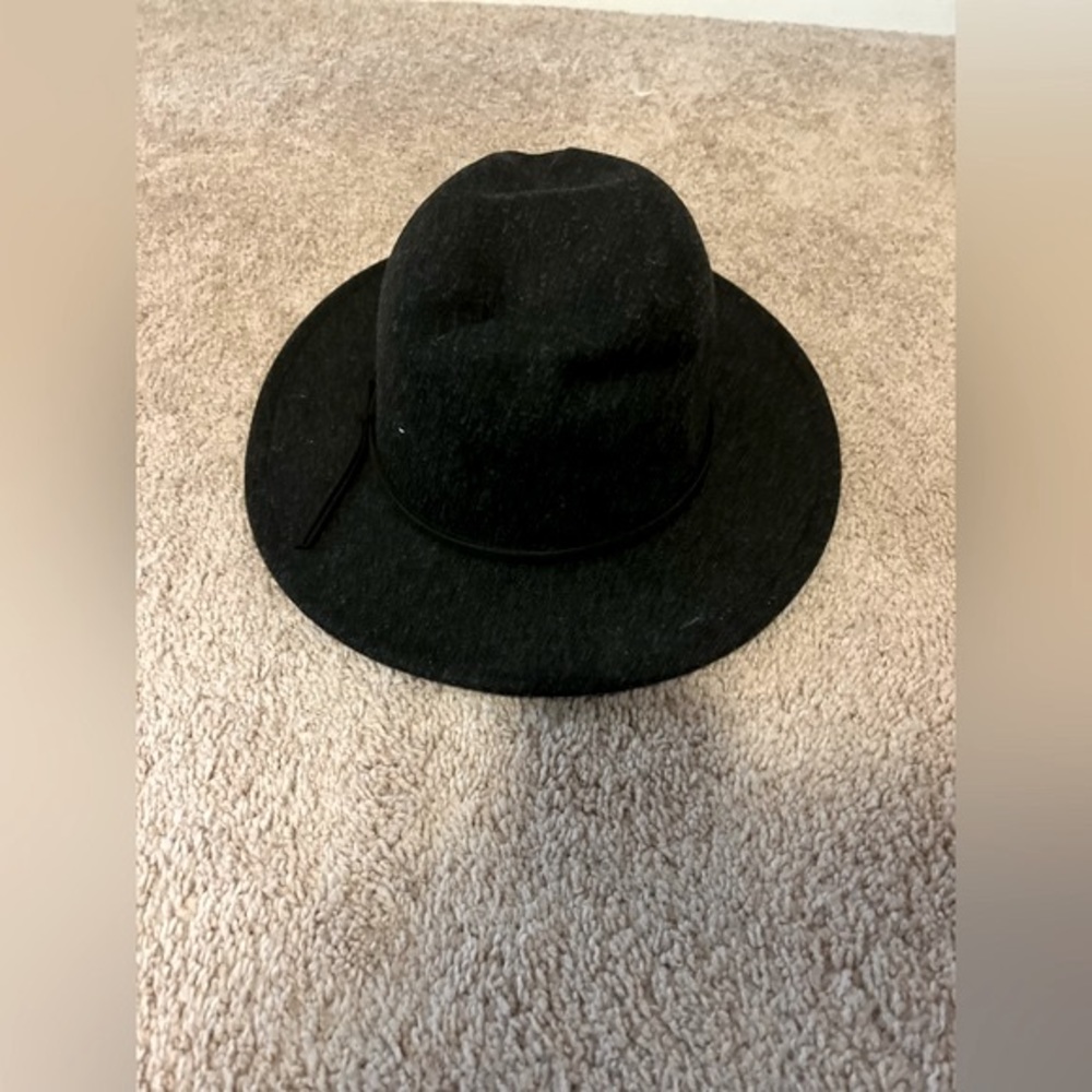 Faux Suede-Trim fedora
